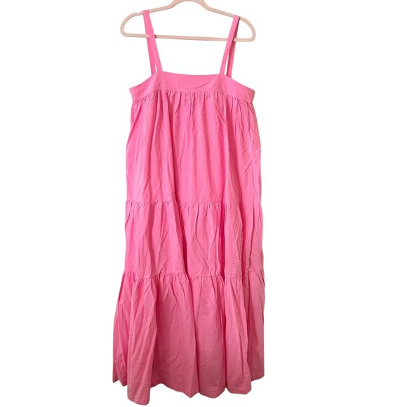 ARAMINTA JAMES Sunset Tiered Maxi‎ Dress Pink NWT 10/M - Picture 2 of 6